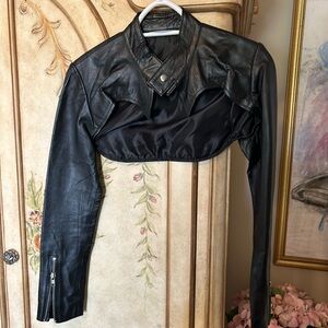 Custom made leather shrug